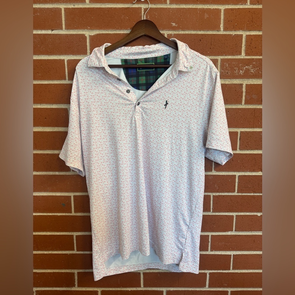 William Murray Golf Polo Flamingo Print Men’s Medium
